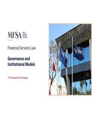 2019 - lecture 7Governance and Institutional  models.pdf