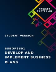 BSBOPS601 Project Portfolio.docx