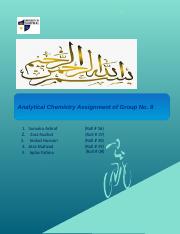 Analytical  Chemistry Assignment of Group No 8 Evening A.pptx