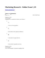 Marketing Research Online Exam 5_05.docx