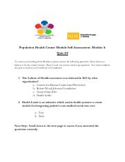 Population Health Course Module 4 Self-QUIZ Answers COC.pdf