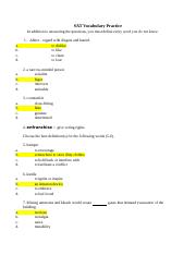 SAT Words Practice (multiple choice) - English III Honors.docx