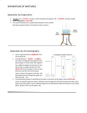 Copy of Separatiion of Mixtures Notes Students .pdf
