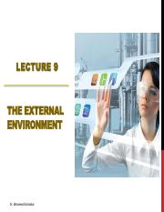 Lecture-9 Business External Environment & Assessment (1)