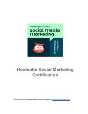 Hootsuite Social Marketing Certification answers.pdf