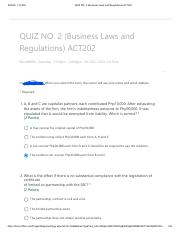 QUIZ NO. 2 (Business Laws and Regulations) ACT202.pdf
