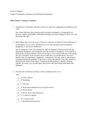 Chapter 8 Emergency Situations and All-Hazards Preparation.docx