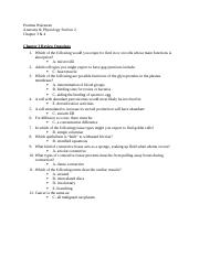 Chapter 3 and 4  Review Questions and Critical Thinking and Clinical Application Questions  