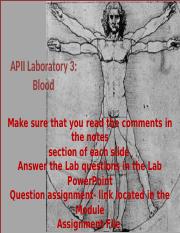 APII Lab 3 Blood PowerPoint Presentation Summer 2022.pptx