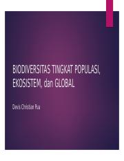 3. Biodiversitas Tingkat Populasi, Ekosistem dan Global.pptx