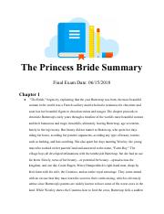 The Princess Bride Summary - 2018.pdf