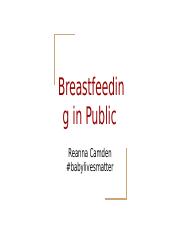 Breastfeeding in Public
