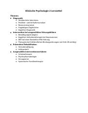 Lernzettel Klinische Psychologie 2.docx