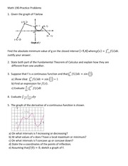 Math 190-practice problems 3