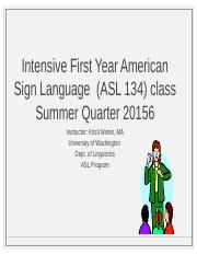 ASL 134 Unit 8.2 2016
