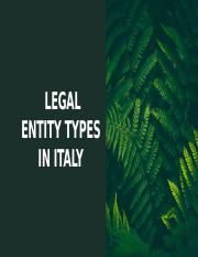 legal entity types in Italy.pptx