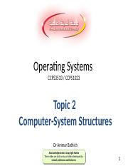 Topic 2 Computer-System Structures.pptx