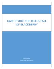 Harsha Mishra - The rise and fall of Blackberry.docx
