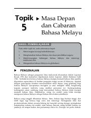 Topik 5 Masa Depan dan Cabaran Bahasa Melayu.pdf