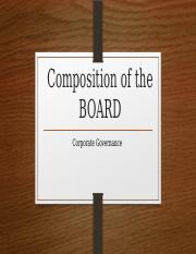 Composition of the BOARD (1).ppt