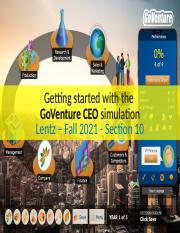 Lentz - Fall 2021 - Section 10 - GoVenture CEO - Student Directions.ppt