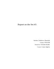 Report on the Set #3.docx