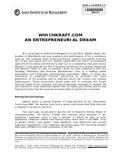 WhichKraft.com an entrepreneurial dream AIM-2-16-0018-CS.pdf