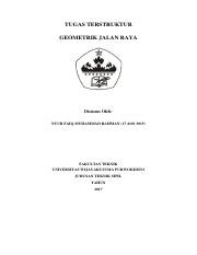 TUGAS TERSTRUKTUR GEOMETRIK JALAN RAYA-NUUR FAIQ MUHAMMAD RAHMAN-1741013015.pdf