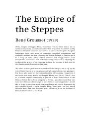 Grousset, Empire of the Steppes.docx