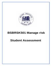 BSBRSK501 SA.docx