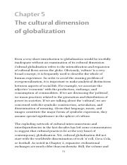 economic dimension of globalization essay