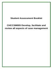 CHCCSM005 - Develop, facilitate and review all aspects of case management.docx