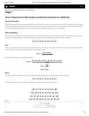 Page 2 of the Data Analysis and Statistics Study Guide for the Math Basics.pdf