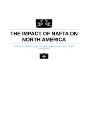 Реферат: Nafta Essay Research Paper IntroductionSummaryIn January 1994