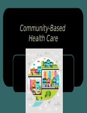 NUR 100 Community Health & Epidemiology W16