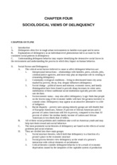 CJ-Sociological views of Delinquency