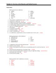 ANSWERS Module 12 Overview of the Muscular and Skeletal Systems.doc