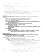 BUAD 304 - Chapter 12 Notes