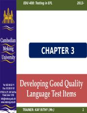 EDU 408-Chapter 3-Developing Good Quality Language Test Items.pptx