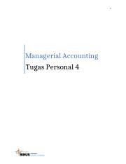Tugas Personal 4 Managerial Acc
