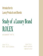 ROLEX_Study of the Luxury Brand.pdf