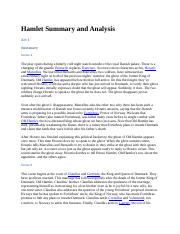 Hamlet Summary and Analysis.docx