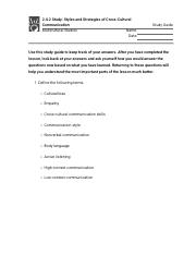 2.4.2 Study - Styles and Strategies of Cross-Cultural Communication (Study guide).pdf