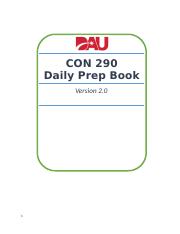 CON 290 Daily Prep Book.docx