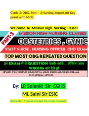 Gynic & OBG Part C Mission High Nursing Classes.docx