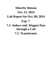 conclusion induction electromagnetic law faraday