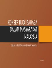 1 Gsb1012 Konsep Budi Bahasa Dalam Masyarakat Malaysia Autosaved Pptx Konsep Budi Bahasa Dalam Masyarakat Malaysia Gsb1012 Kesantunan Masyarakat Course Hero
