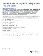 M6 Workbook-Video Assignment- Assigned Questions.docx