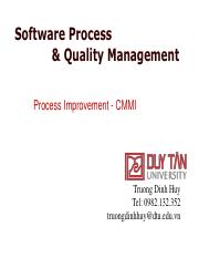 Lecture 04 - Process Improvement - CMMI.pdf
