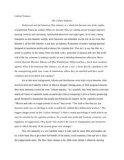 essay on the culture industry